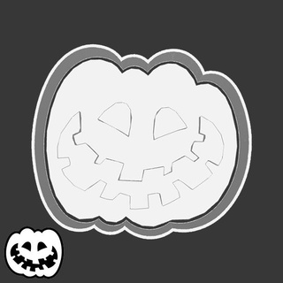 halloween cookie cutters - 106 pumpkin style 14 happy 3d print model - Mito3D