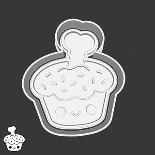 halloween cookie cutters - 124 cupcakes style 4 Home happy 3d print model - Mito3D