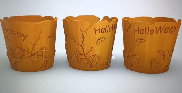 Halloween tazza decorare vaso bicchiere decorativo scherzare gioco festa Morte sangue macabro trucco trattare 3d print model - Mito3D