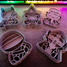 halloween cutters markers monsters franky witch vampire mummy skull day dead cookie cookies mould 3d print model - Mito3D