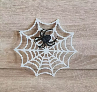 halloween decoration - spider cobweb web 3d print model - Mito3D