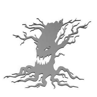 Bruxas decorações arte bastão morcegos abóbora decoração árvore vaia assustador 3d print model - Mito3D