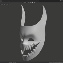 Halloween böse Maske Mode Cosplay 3d print model - Mito3D