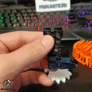 Halloween flessibile nero gatto gioco articolato 3d print model - Mito3D