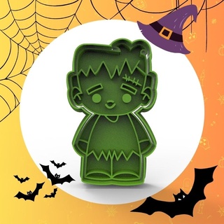 Halloween Frankenstein biscotto taglierina taglio biscotti mostro 3d print model - Mito3D