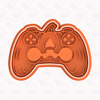 halloween gamepads joysticks gamers cookie cutter 2 mold cartoon holiday cute zombie death 3d print model - Mito3D