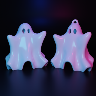 halloween ghost scary spooky articulate toy tag decoration 3d print model - Mito3D