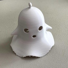 halloween ghost decoration rotated hole decor 3d print model - Mito3D