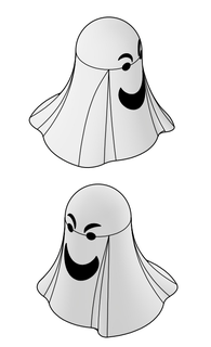 Halloween fantôme décoration fantômes terrifiant horreur visage 3d print model - Mito3D