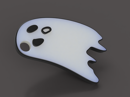 halloween ghost key chain 3d print model - Mito3D