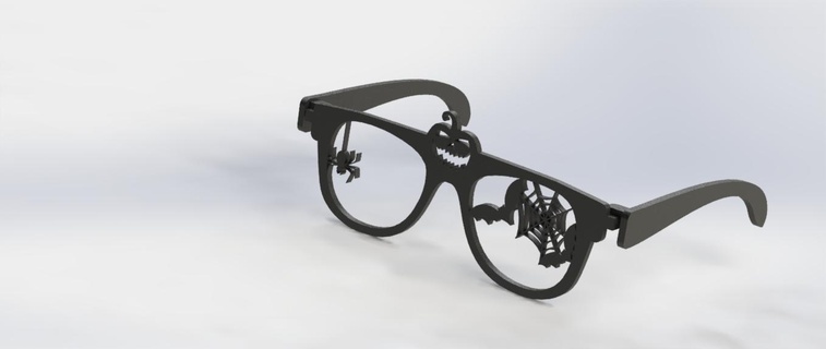 Halloween Brille verschiedene selbstgemacht Party Grusel unheimlich Schrecknächte 3d print model - Mito3D