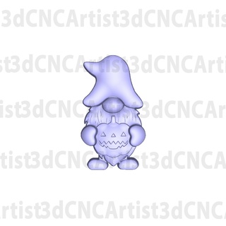 halloween gnome cnc mold making 3d printing craft molds chocolate bath bomb accessory embellishment jackolantern cabachon earrings magnets high poly silicone plaster resin pumpkin 3d print model - Mito3D