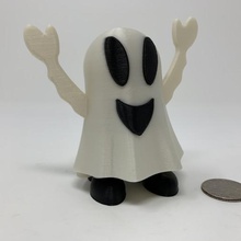 halloween feliz fantasma pin walker gadget ultimaker autodesk fusion 360 autómatas de 3d print model - Mito3D