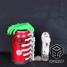 halloween holder gadget support beer drink coke soda heineken budweiser automatic 3dtroop beverage witch bones 3d print model - Mito3D