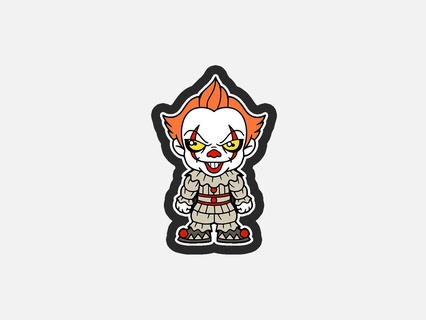 Halloween horreur chibi 02 pennywise biscuit coupeur effrayant 3d print model - Mito3D