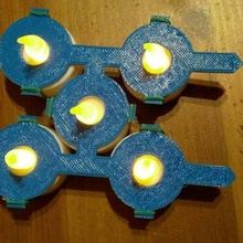 halloween jack-o'-lantern tealight holder mk3 easier jack-o-lantern toy 3d print model - Mito3D