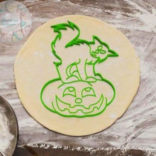 Halloween jack lanterne biscuit coupeur Coupe masses gâteau coupeurs boulanger timbres moules citrouille créateur porcelaine céramine argile 3d print model - Mito3D