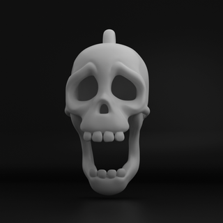 halloween keychain skull accessory keys pendant 3d print model - Mito3D