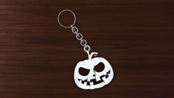 halloween keychain 3d printing necklace chain jewerly fasion halloweens keychains 3d print model - Mito3D