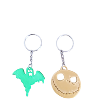 halloween keychain key ring pumpkin ghost 3d print model - Mito3D