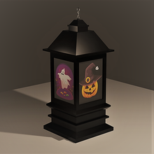 halloween lantern decoration pumpkin 3d print model - Mito3D