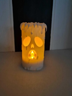 halloween led candle holder decoration spooky pumpkin lantern incense burner ghost 3d print model - Mito3D