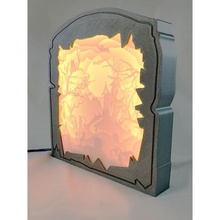 Bruxas luz arte assustador abóboras castelo bastão arvores 3d print model - Mito3D