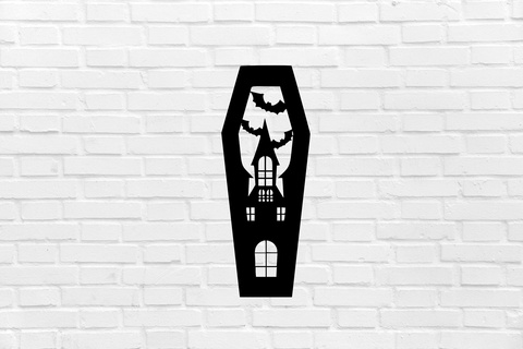 halloween mansion grave wall decoration witch scary cemetery decor mural art sculpture ornamentation home interior design furniture cool elegant 3d print model - Mito3D
