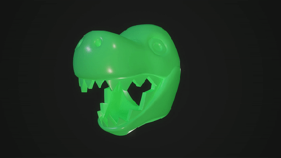 Halloween Maske 2023 Sammlung zweifelhaft Dino Dinosaurier Eidechse Stütze Cosplay Gesicht Kopf gruslig 3d print model - Mito3D