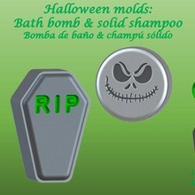 halloween molds bath bomb solid shampoo bomba ba champ lido mould press 3d print model - Mito3D