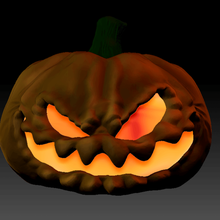 Halloween mostro zucca gadget 3d print model - Mito3D