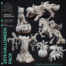 halloween pack - 7 model pack - pre supported - 32mm scale 3d print model - Mito3D