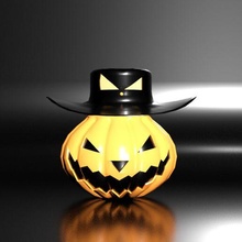 Halloween citrouille 3d print model - Mito3D