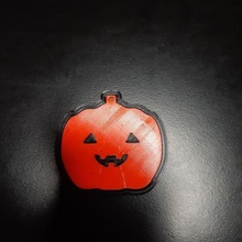 halloween pumpkin art keychain 3d print model - Mito3D