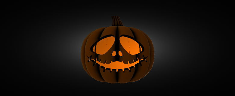 halloween pumpkin pump trick treat 3d print model - Mito3D