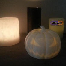 halloween pumpkin home 3d scan candle decoration holiday jack-o-lantern jack olantern lamp led light meshmixer tea holder decor 3d print model - Mito3D