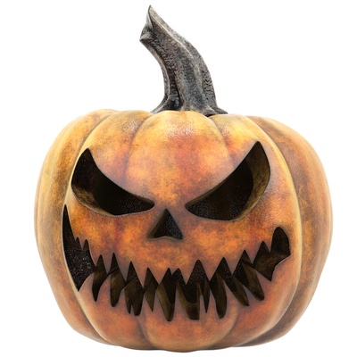 halloween pumpkin art face carved holiday gourd spooky scary horror creepy food farm plant vegetable monster toy free 3d print model - Mito3D