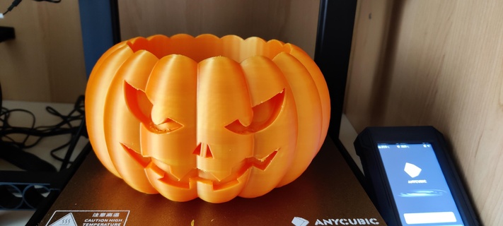 halloween pumpkin bowl 3d print model - Mito3D
