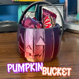 halloween pumpkin bucket 3d print model - Mito3D