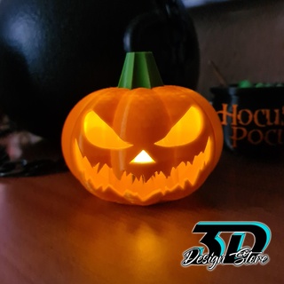 halloween pumpkin candle 3d print model - Mito3D