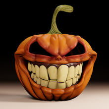 halloween pumpkin candle holder toy art sculpture decoration deco photophore office gift object 3d print model - Mito3D