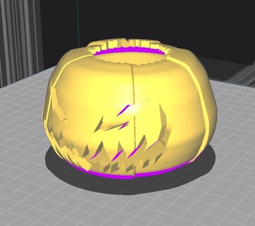 halloween pumpkin candle set 3d head 3d print model - Mito3D