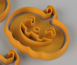 halloween pumpkin cookie cutter tool kitchen 3d print model - Mito3D
