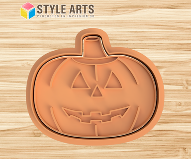 halloween pumpkin cookie cutter - cookies halloween pumpkin cutting halloween cookies cutter stamp masses fondant  3d print model - Mito3D