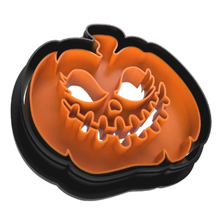 halloween pumpkin cookie cutter v 20 cookies home cutting biscuit kitchen 3dprint cookiecutter cakes 3d print model - Mito3D