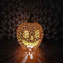Halloween citrouille décoration abat jour LED art maison lampe 3d print model - Mito3D
