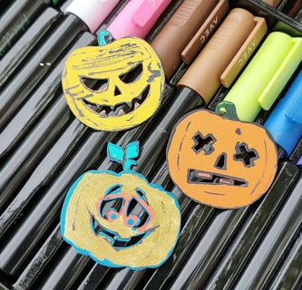 halloween pumpkin decorations decoration children activity 3d print model - Mito3D