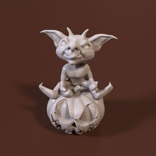 Halloween zucca goblin arte gnomo samhain 3d print model - Mito3D