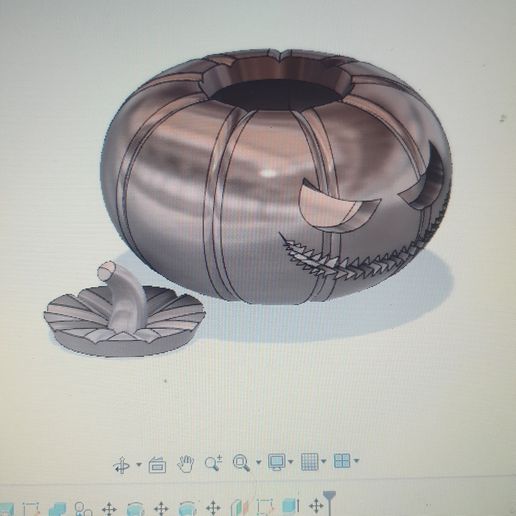 halloween pumpkin lid jack lantern jackolantern trick treat 3D print model - Mito3D