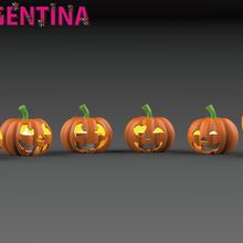 halloween pumpkin lights cute toy art ghost monster 3d print model - Mito3D